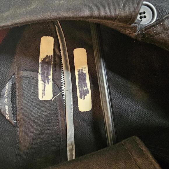 Oleg Cassini Collection Vintage Black Trench Coat | Size 38 Long - Picture 7 of 8